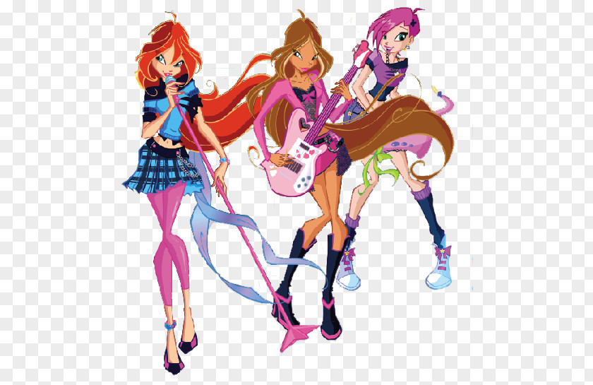 Rock Band Bloom Musa Flora Stella Winx Club: Believix In You PNG