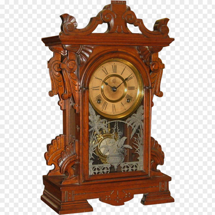 Clock Ansonia Company Mantel Pendulum PNG