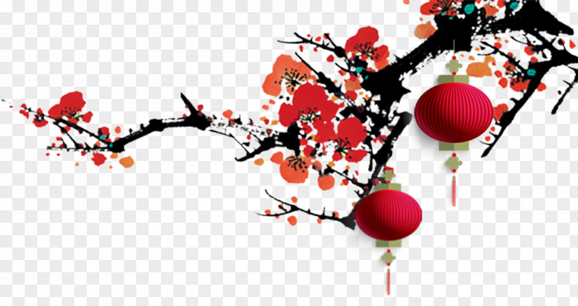 Plum Flower Lantern Download Computer File PNG