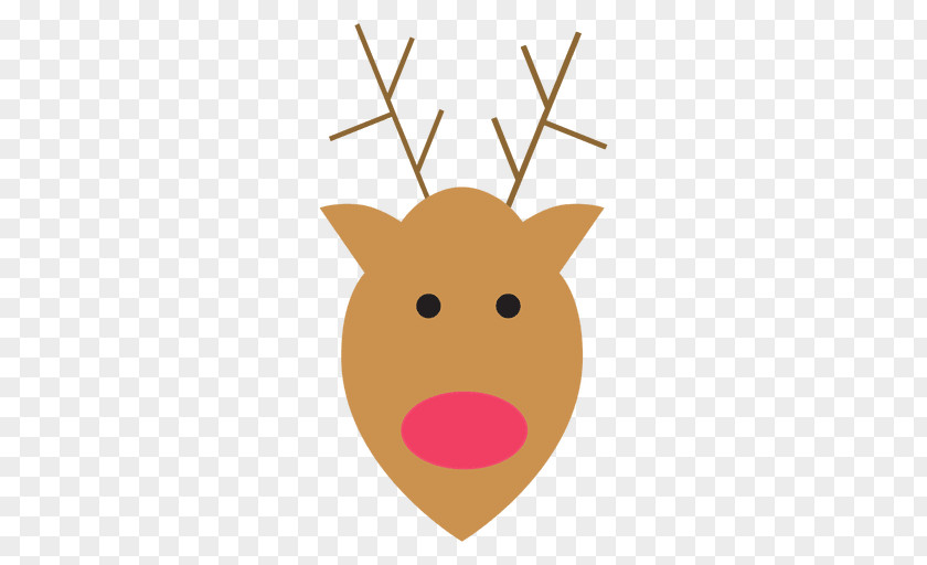 Reindeer Rudolph Clip Art PNG