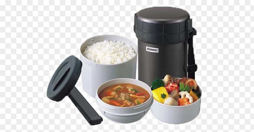 Zojirushi Rice Cooker Thermoses Corporation SL-XD20-BA Stainless Lunch Jar Black Lunchbox Bento PNG