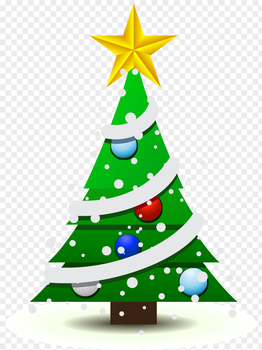 Green Christmas Tree Covered With Ornaments Vector Ornament Euclidean PNG