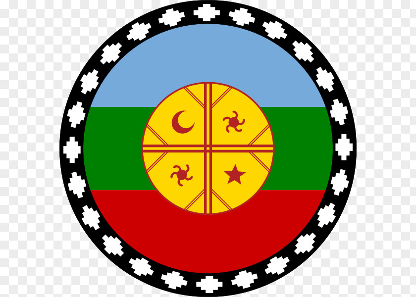 Symbol Flag Of The Mapuches Cultrun Chile Culture PNG