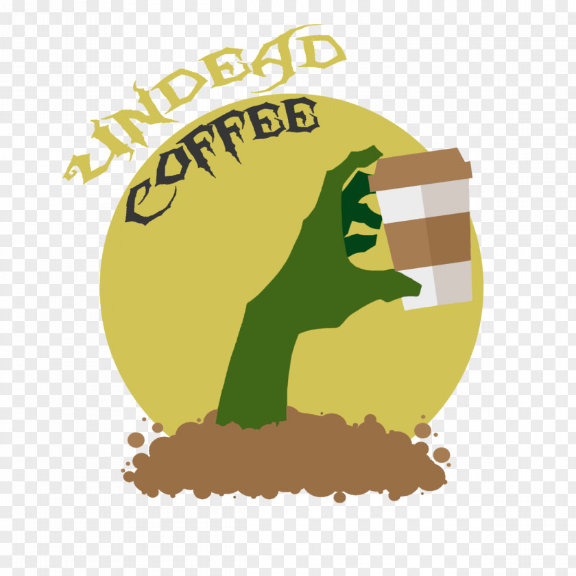 Coffee Logo Illustration Clip Art Green PNG