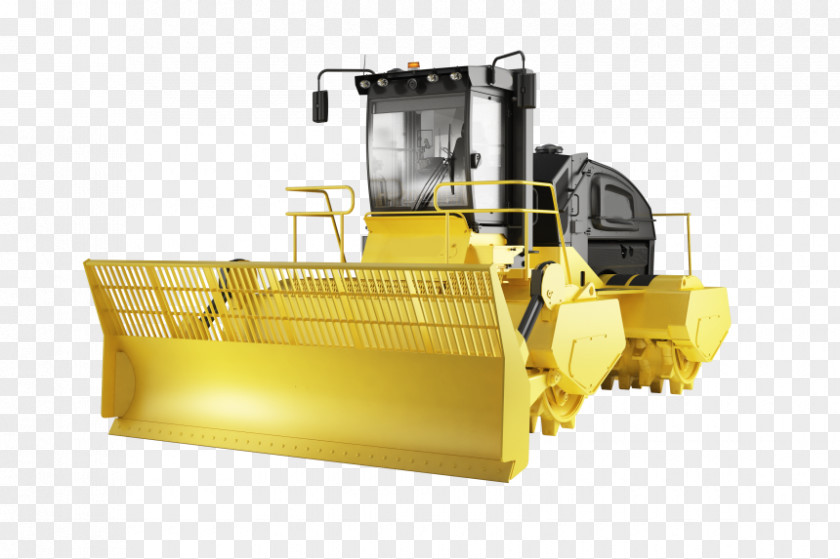 Compactor Landfill Waste Machine Road Roller PNG
