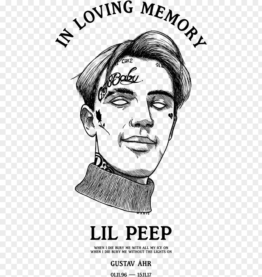 T-shirt Lil Peep Hellboy Awful Things Male PNG