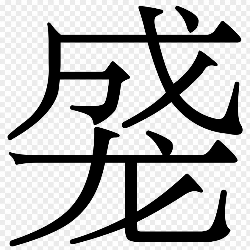 Wongi Chinese Characters Written Language Stroke Order PNG