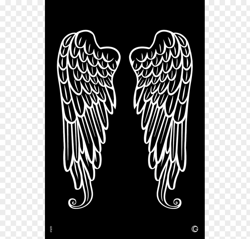 Angel Wings Stencil Airbrush Schablone Tattoo PNG