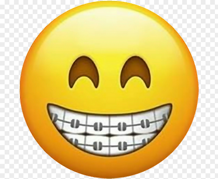 Emoji Dental Braces Dentistry Emoticon Sticker PNG