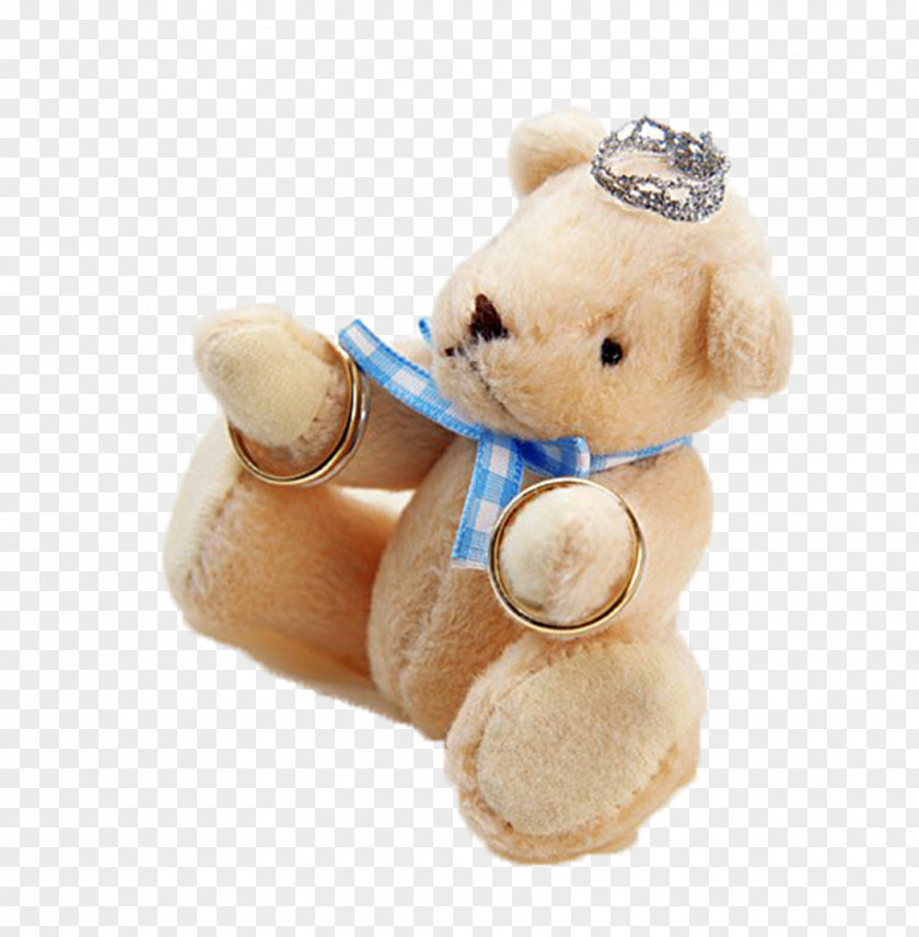 Fancy Cloth Bears Wedding Ring Cushion Bride PNG