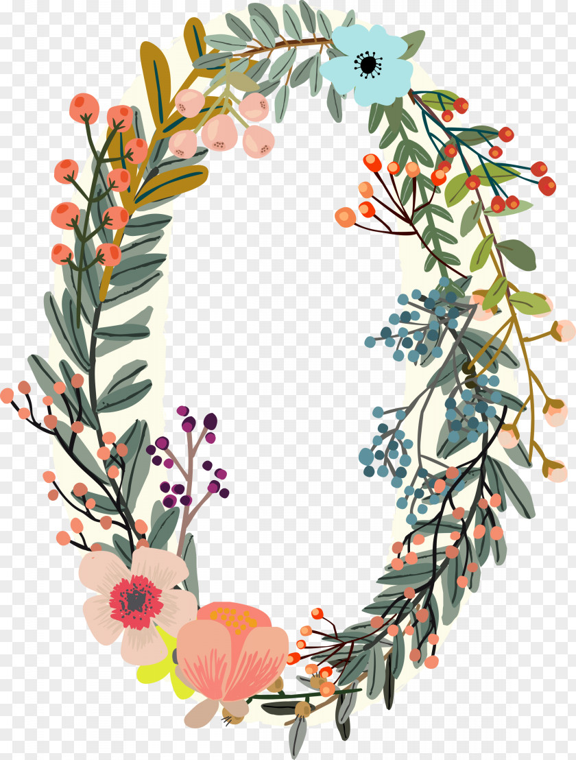 Flowers Digital O Floral Design Wreath Flower Clip Art PNG