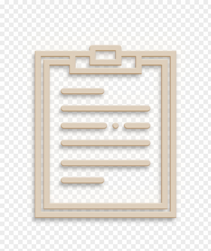 Rectangle Beige Note Icon Essential Set Notepad PNG