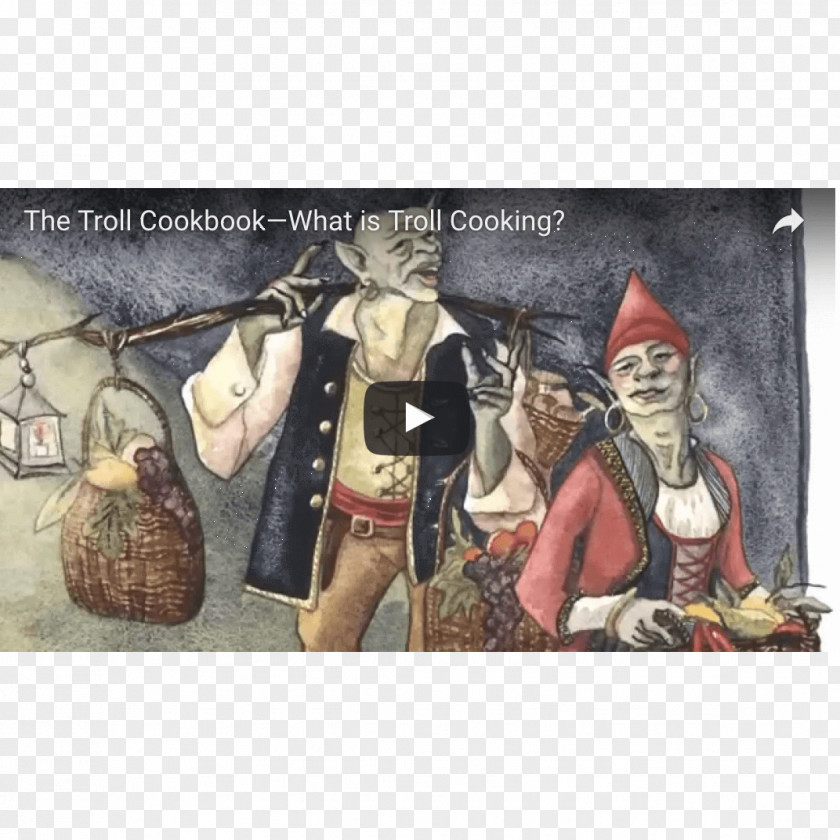 Fairy The Troll Cookbook: A Taste Of Something Different Watercolor Painting Magic PNG
