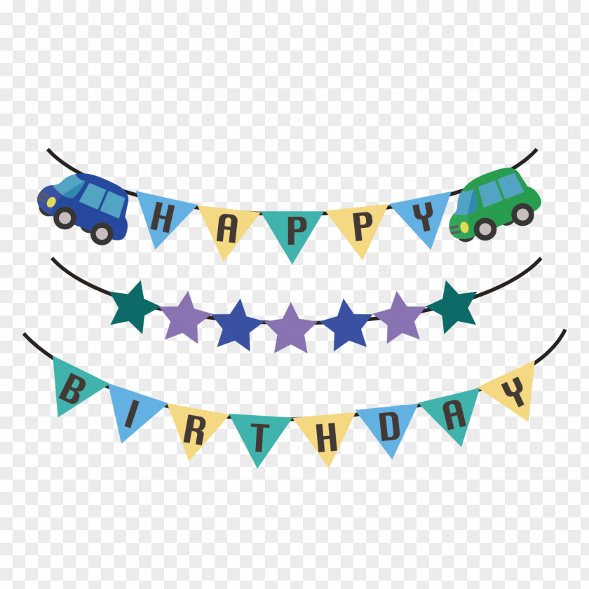 Happy Event Birthday Garland Clip Art PNG