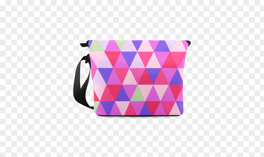 Triangle Pattern Coin Purse Pink M Handbag PNG