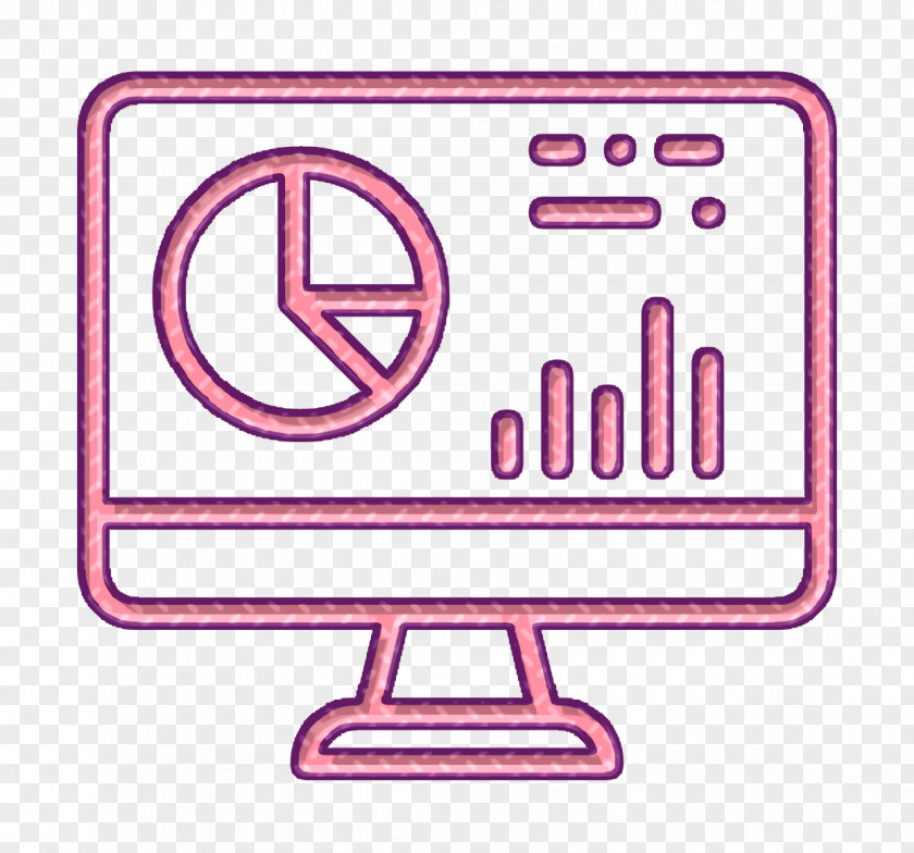 Office Icon Laptop Analytics PNG