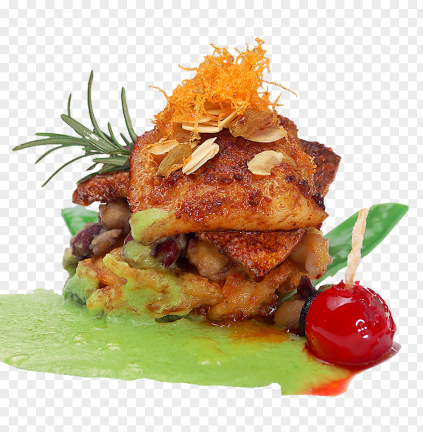 Tender Fried Sea Bass Vegetarian Cuisine Crab Cake European Frying PNG