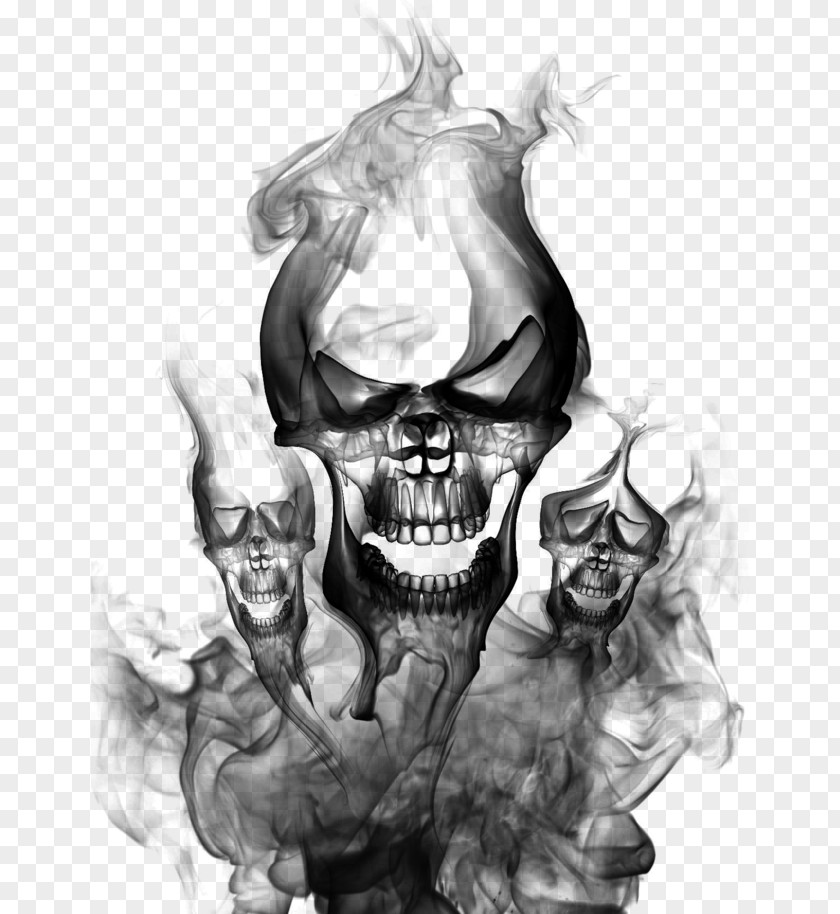 Black Skull Smoke PNG skull smoke clipart PNG