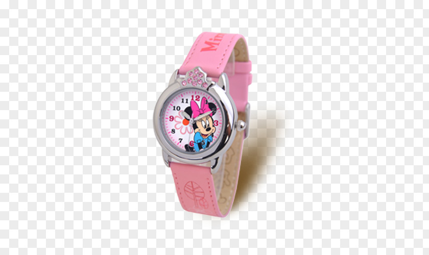 Disney Watches Clock Su1ea3n Phu1ea9m Child Watch Pink PNG