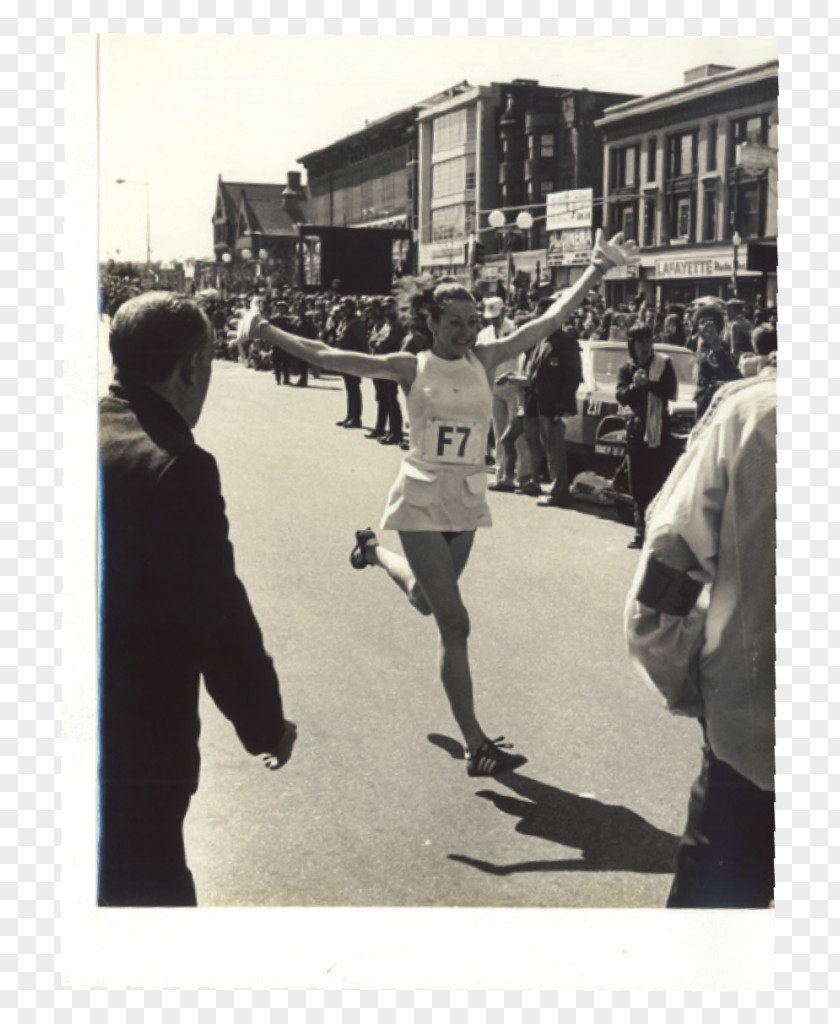 Woman 1975 Boston Marathon New York City PNG