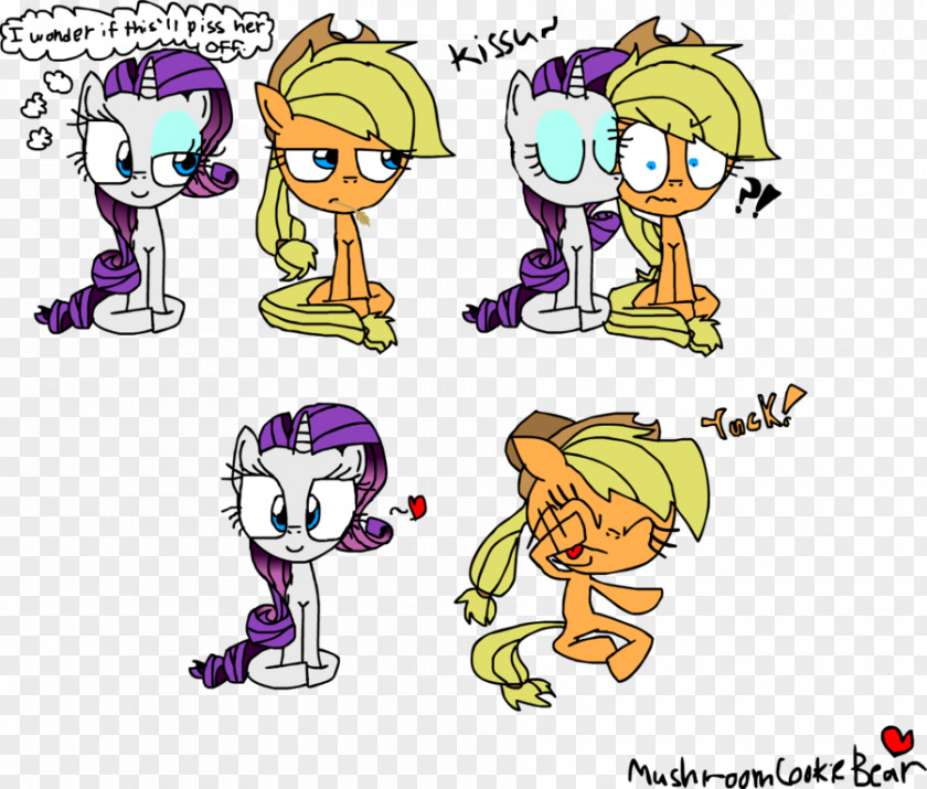 BlackBerry Torch 9800 Rarity Applejack Cheek Kissing Pony PNG