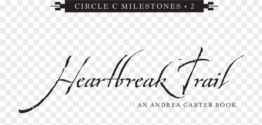 Design Heartbreak Trail: An Andrea Carter Book Logo Document White PNG