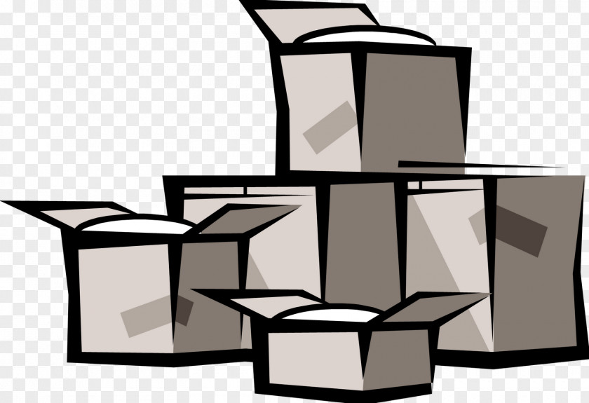 Household Goods Mover Cardboard Box Clip Art PNG