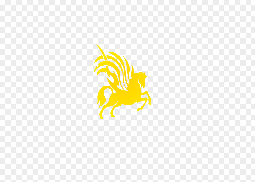 Pegasus Gold Yellow Pattern PNG