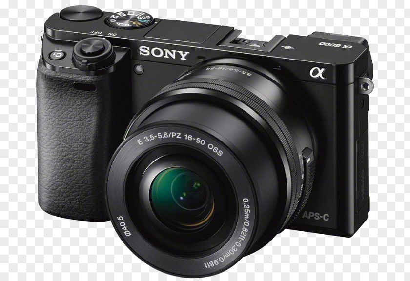 Camera Sony α6000 Mirrorless Interchangeable-lens Kit Lens E PZ 16-50mm F/3.5-5.6 OSS PNG