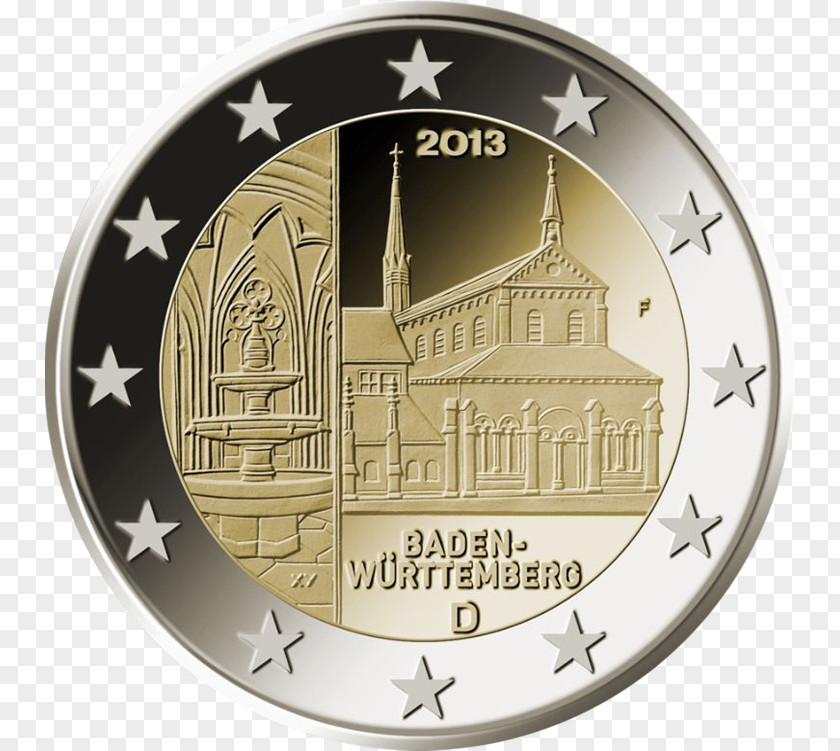Coin Baden-Württemberg 2 Euro Commemorative Coins PNG