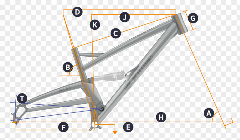 Floating Geometry Orange Mountain Bikes Bicycle Frames Halifax PNG