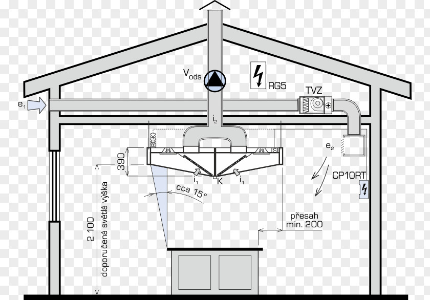 Kitchen Ventilation Exhaust Hood Duct PNG