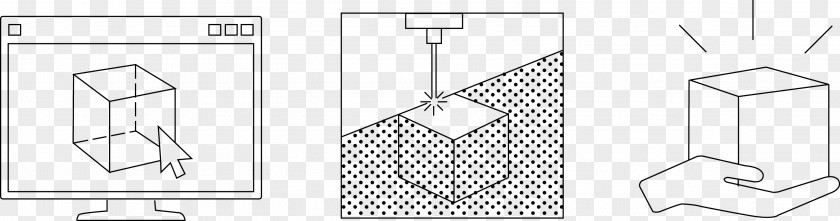 Three-dimensional Rectangular Paper Drawing Angle White PNG