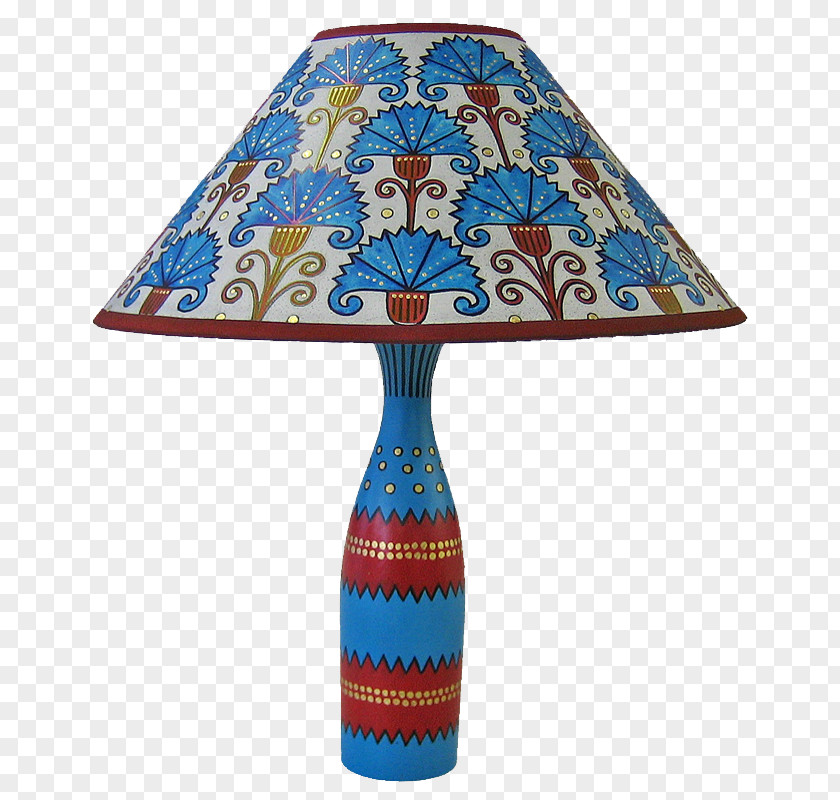 Hand Painted Carnations Lamp Shades PNG