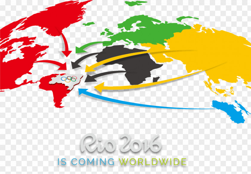 Rio Olympics Material 2016 Summer De Janeiro World Map PNG