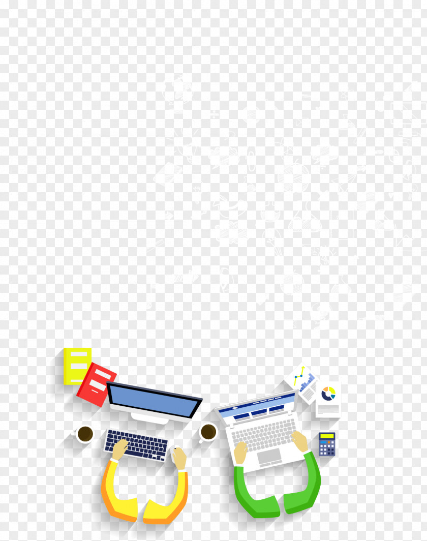 Yellow Cartoon Computer Decoration Pattern Android Software PNG