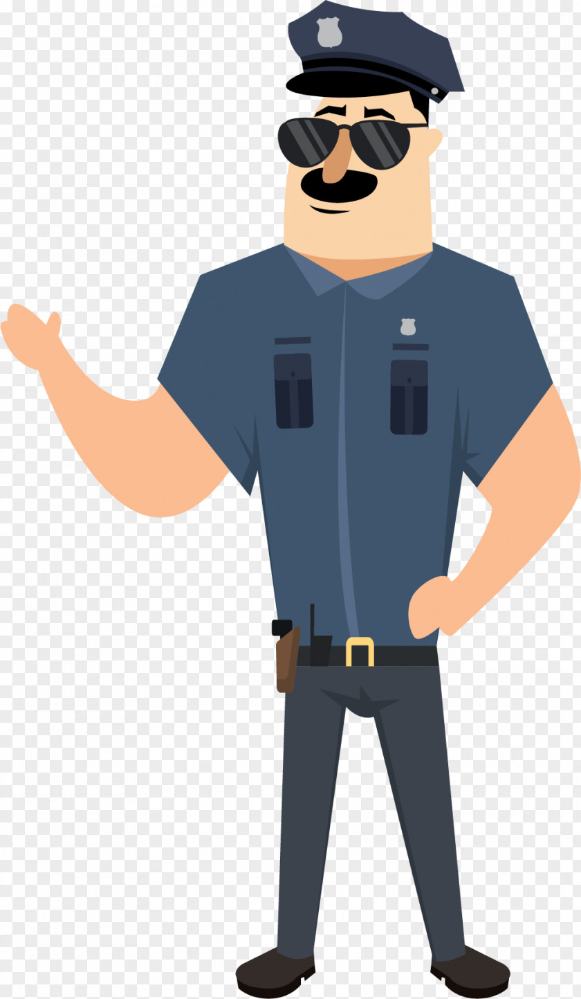 Cartoon Cop Police Illustration PNG