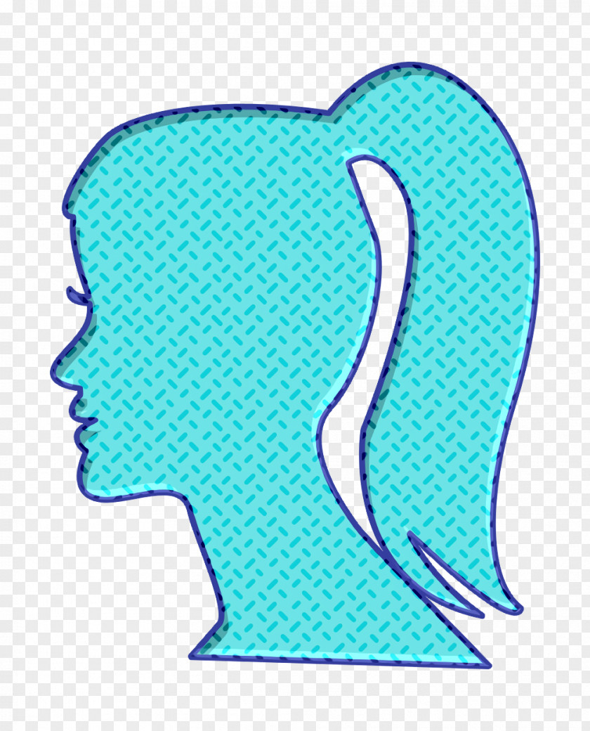 Female Head With Ponytail Icon Hair Salon PNG