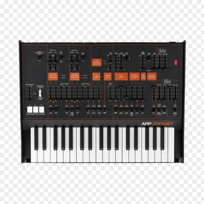 Musical Instruments ARP Odyssey Minimoog Korg MS-20 Sound Synthesizers Analog Synthesizer PNG