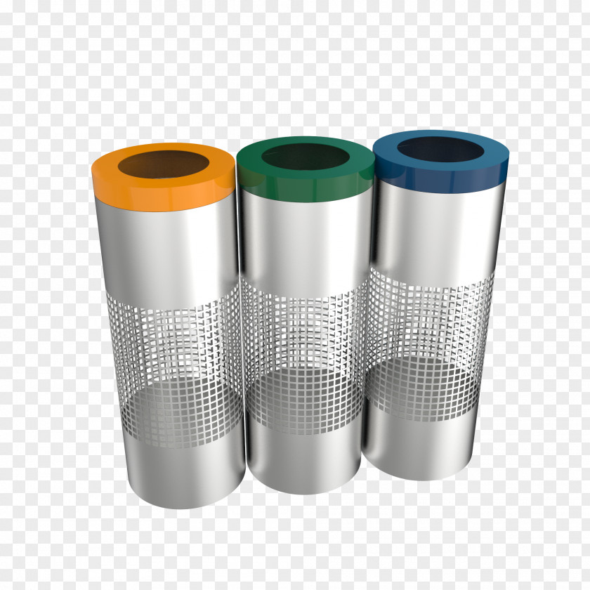 Outdoor Garbage Containers Product Design Cylinder PNG