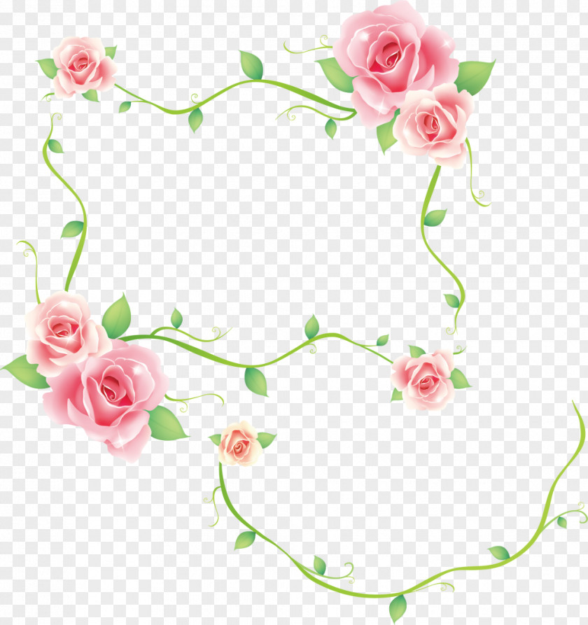 Rose Borders And Frames Decorative Corners Clip Art PNG