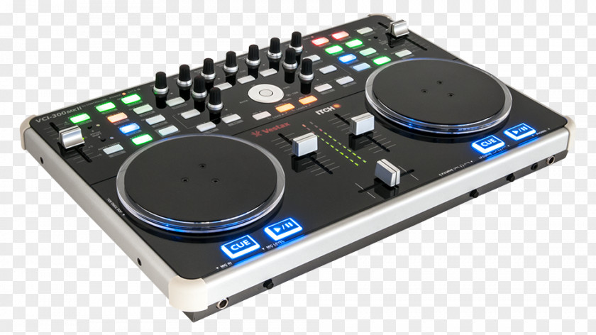 Vestax Controller DJ Disc Jockey Mixer Phonograph Record PNG