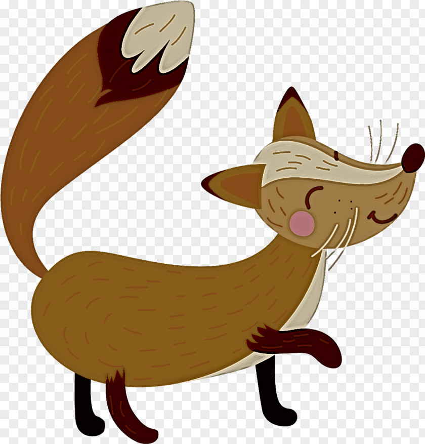 Cartoon Animation Red Fox Cat PNG