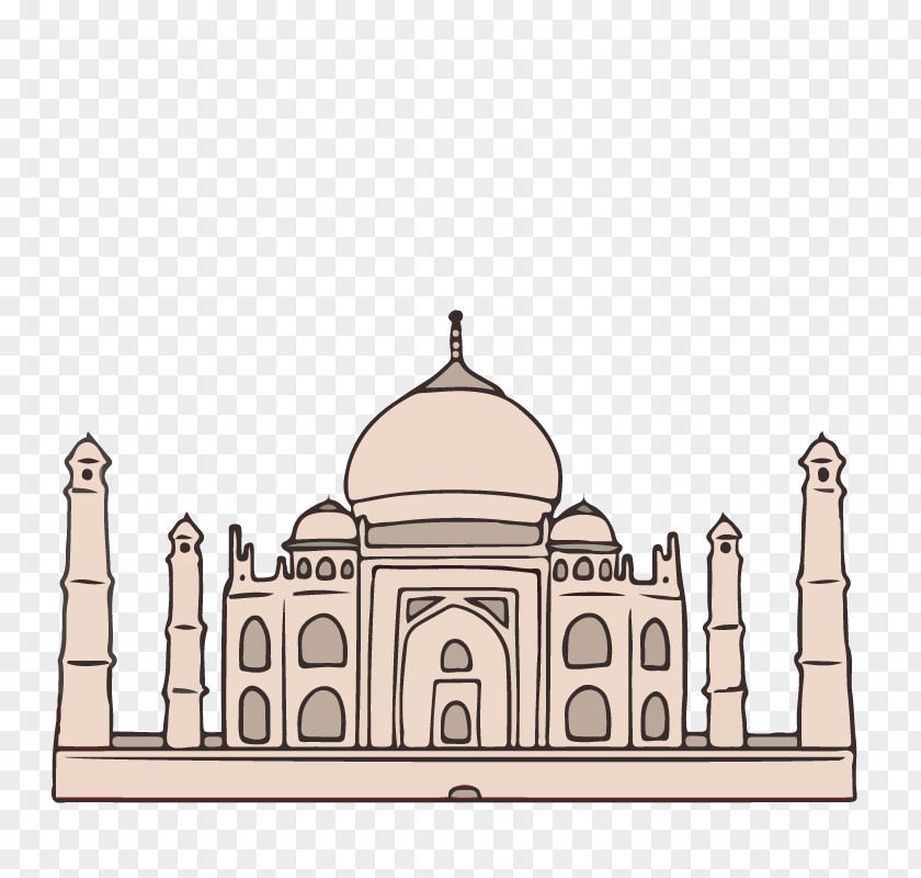 Taj Mahal Landmark Architecture Monument PNG