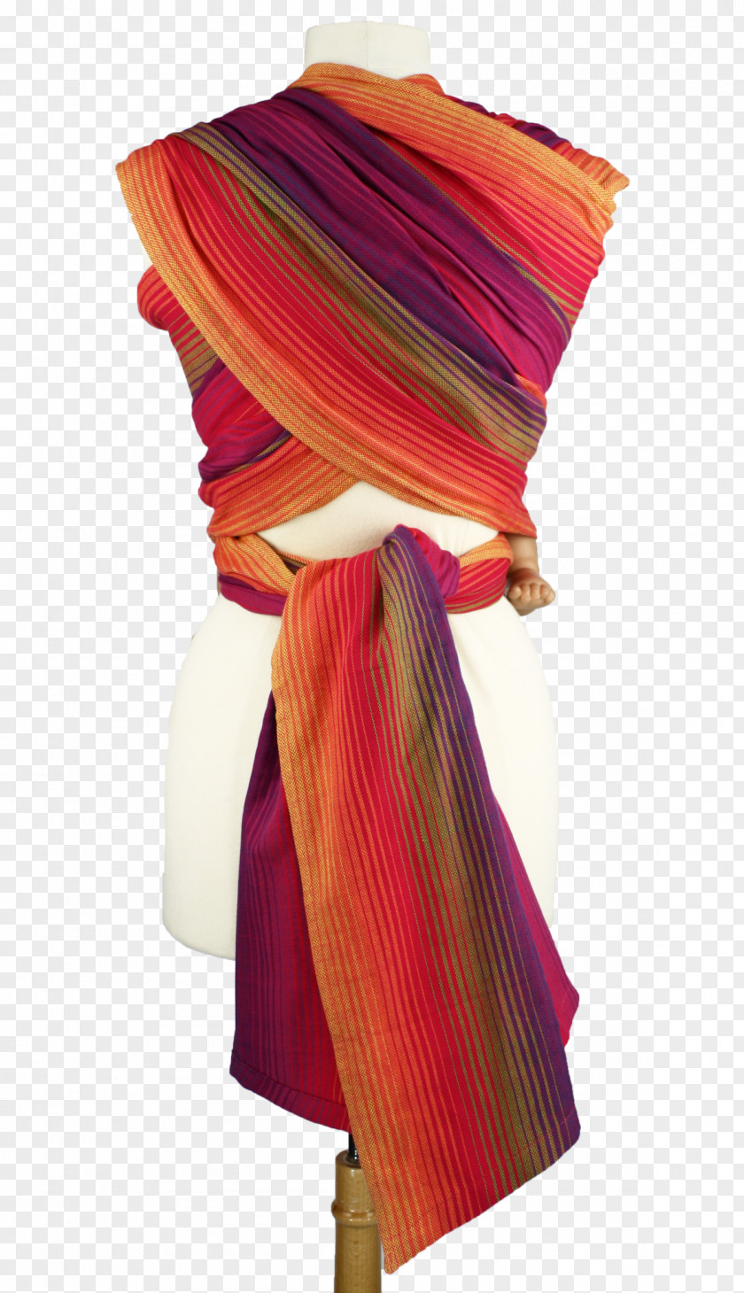 Year-end Wrap Material Scarf Magenta Silk Shoulder PNG