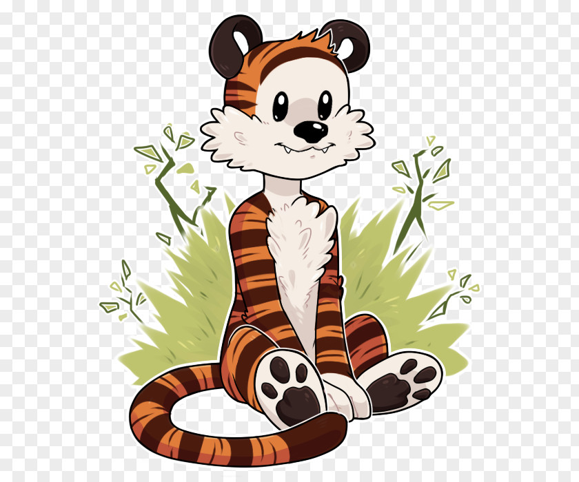 Calvin And Hobbes Bear Red Panda Tiger Cat Mammal PNG