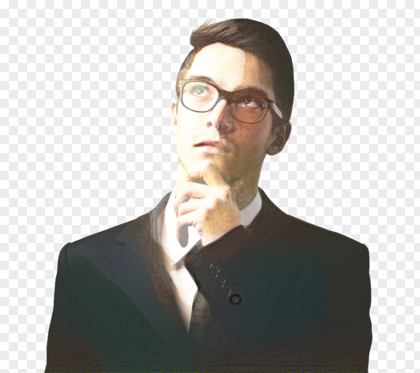 Gesture Portrait Glasses Background PNG