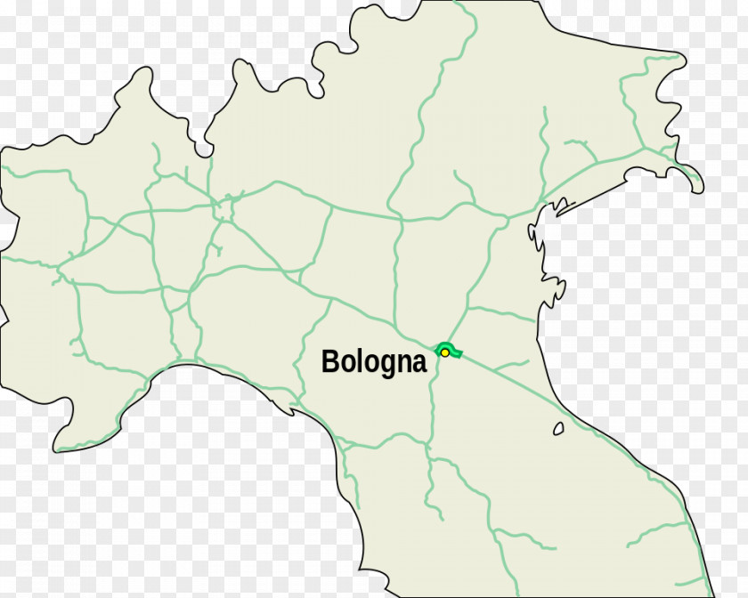 Map Raccordo Autostradale 1 Bologna Autostrada A14 A36 PNG