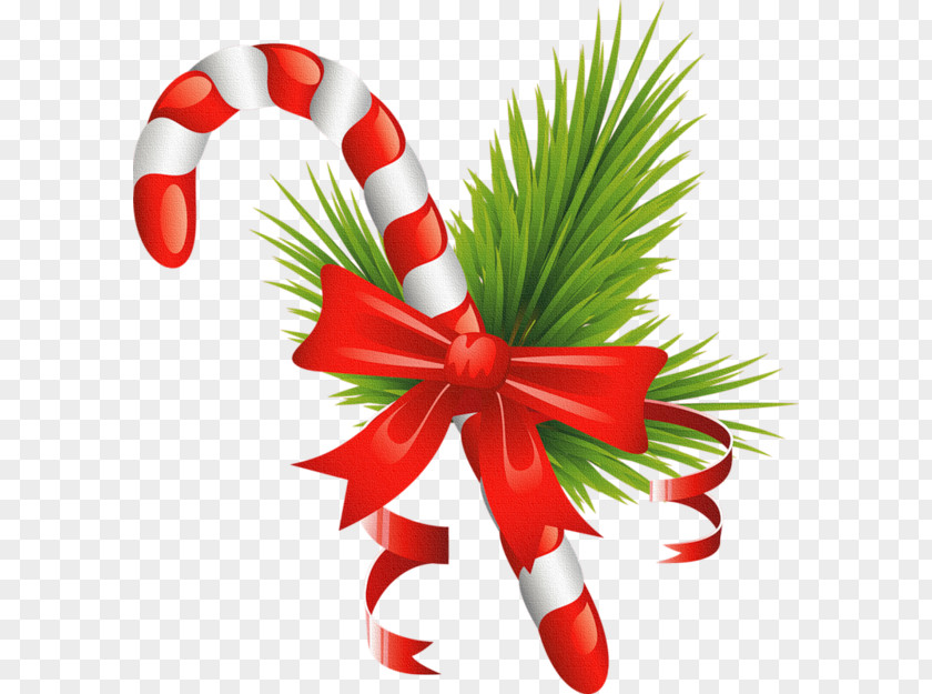 Christmas Candy Cane Ornament Walking Stick PNG