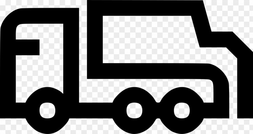 Dump Truck Black And White Logo Monochrome PNG